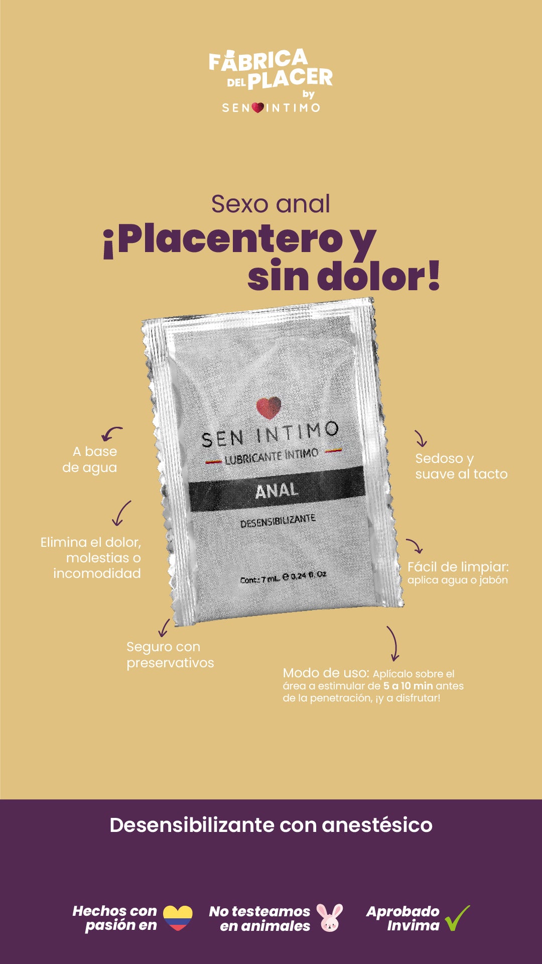 Lubricante Íntimo Neutro Sen íntimo